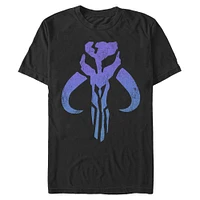 Star Wars The Mandalorian Gradient Symbol Mens T-Shirt