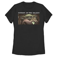 Star Wars The Mandalorian Grogu Cutest in the Galaxy Womens T-Shirt