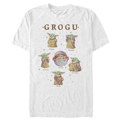 Star Wars The Mandalorian Grogu Emotions Unisex T-Shirt