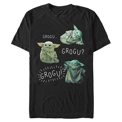 Star Wars The Mandalorian Grogu Poses Mens T-Shirt