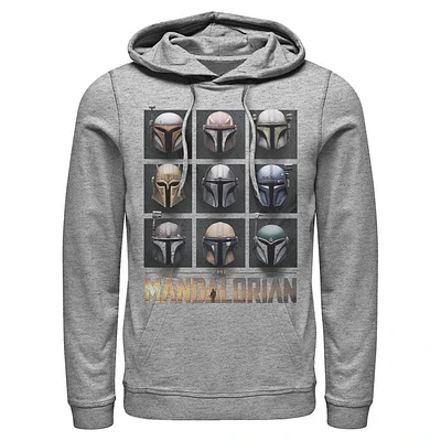 Star Wars The Mandalorian Helmet Line Up Unisex Hooded Sweatshirt