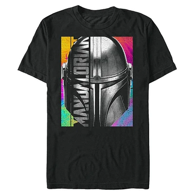 Star Wars The Mandalorian Helmet Paint Splatter Unisex T-Shirt