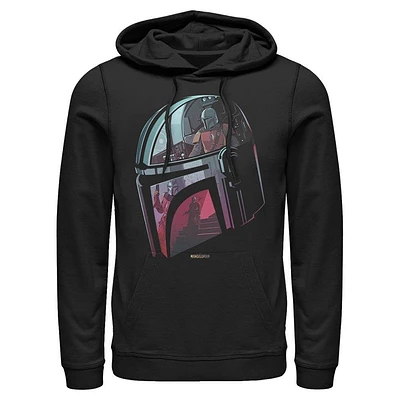 Star Wars The Mandalorian Helmet Reflection Unisex Hooded Sweatshirt