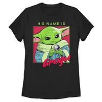 Star Wars The Mandalorian His Name Is Grogu Womens T-Shirt