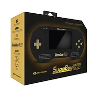 Hyperkin SupaBoy Black Gold Portable Pocket Console for Super NES and Super Famicom