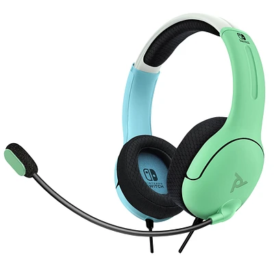 PDP Gaming LVL40 Wired Stereo Gaming Headset Aloha Blue & Green - Nintendo Switch