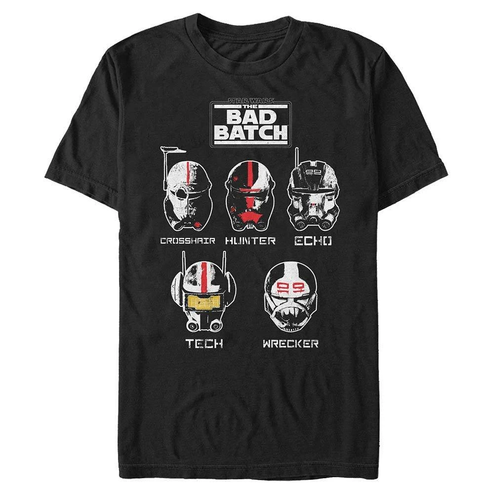 Star Wars The Bad Batch Helmets Mens T-Shirt