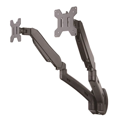 TygerClaw 13-in to 27-in Gas Spring Double Extending Arm Monitor Wall Mount