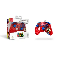 PDP Rock Candy Wired Controller for Nintendo Switch Super Mario