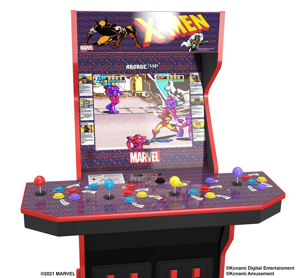 Arcade1Up X-Men 4-player Wi-Fi Enabled Arcade Cabinet with Stool | The  Market Place