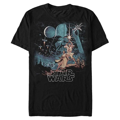 Star Wars Luke and Leia Mens T-Shirt