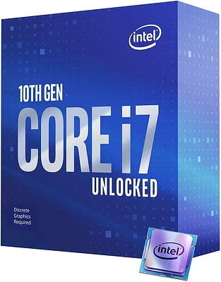 Intel Core i7-10700KF 10th Gen 8-Core/16 Thread 3.8GHz LGA 1200 Desktop Processor