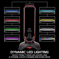 ENHANCE Multi-Function Flexible LED Gaming Headset Stand