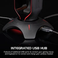 ENHANCE Multi-Function Flexible LED Gaming Headset Stand