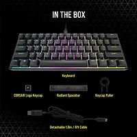 CORSAIR K65 RGB MINI 60% Mechanical Wired Gaming Keyboard Cherry MX Speed