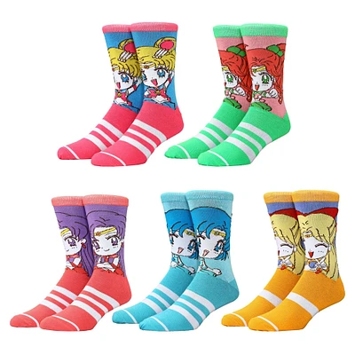 Sailor Moon Character Crew Socks 5 Pack