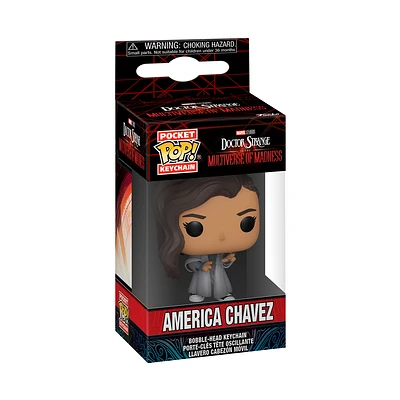 Funko Pocket POP!: Marvel Doctor Strange Multiverse of Madness America Chavez 4-in Vinyl Bobblehead Keychain