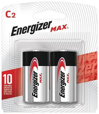 Energizer MAX Batteries 2 Pack - C