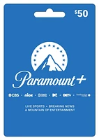 Paramount Plus Gift Card