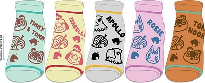 Animal Crossing Characters and Villagers Ankle Socks 5 Pack