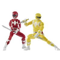 Hasbro Power Rangers Lightning Collection Mighty Morphin Red Ranger Trini and Yellow Ranger Jason GameStop Exclusive