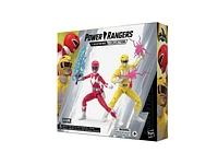 Hasbro Power Rangers Lightning Collection Mighty Morphin Red Ranger Trini and Yellow Ranger Jason GameStop Exclusive