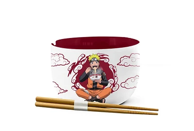 Naruto Ichiraku Ramen-Themed Ramen Bowl with Chopsticks