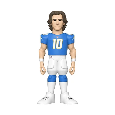 Funko GOLD NFL Justin Herbert Los Angeles Chargers Home Uniform Premium 12-in Vinyl Figure