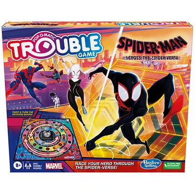 Hasbro Marvel Spider-Man: Across the Spider-Verse (Part One) Pop-O-Matic Trouble Board Game