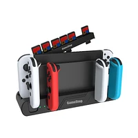 GameStop Nintendo Switch 6-in-1 Charging Dock and Game Deck