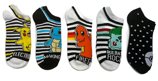 Pokemon Women's Ankle Socks 5-Pack