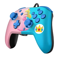 PDP Faceoff Deluxe Plus Audio Wired Controller Princess Peach