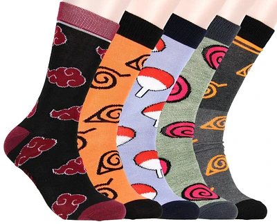 Naruto Shippuden Crew Socks 5-Pack