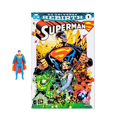McFarlane Toys DC Direct Superman (Rebirth) 3-in Action Figure with Comic