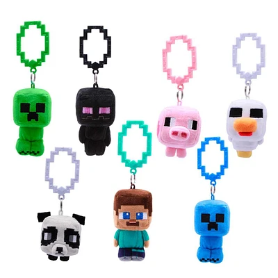 Just Toys Minecraft 4-in Plush Backpack Hanger Series 1 (Styles May Vary)