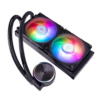 Cooler Master MasterLiquid PL240 FLUX Close-Loop AIO CPU Liquid Cooler Dual Chamber Pump