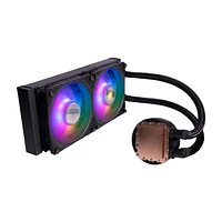 Cooler Master MasterLiquid PL240 FLUX Close-Loop AIO CPU Liquid Cooler Dual Chamber Pump