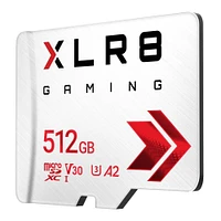 PNY XLR8 Gaming Class 10 U3 V30 microSDXC Flash Memory Card 512GB
