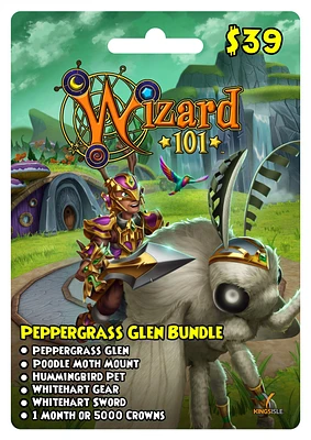 Wizard101 Peppergrass Glen Digital Prepaid Card Bundle