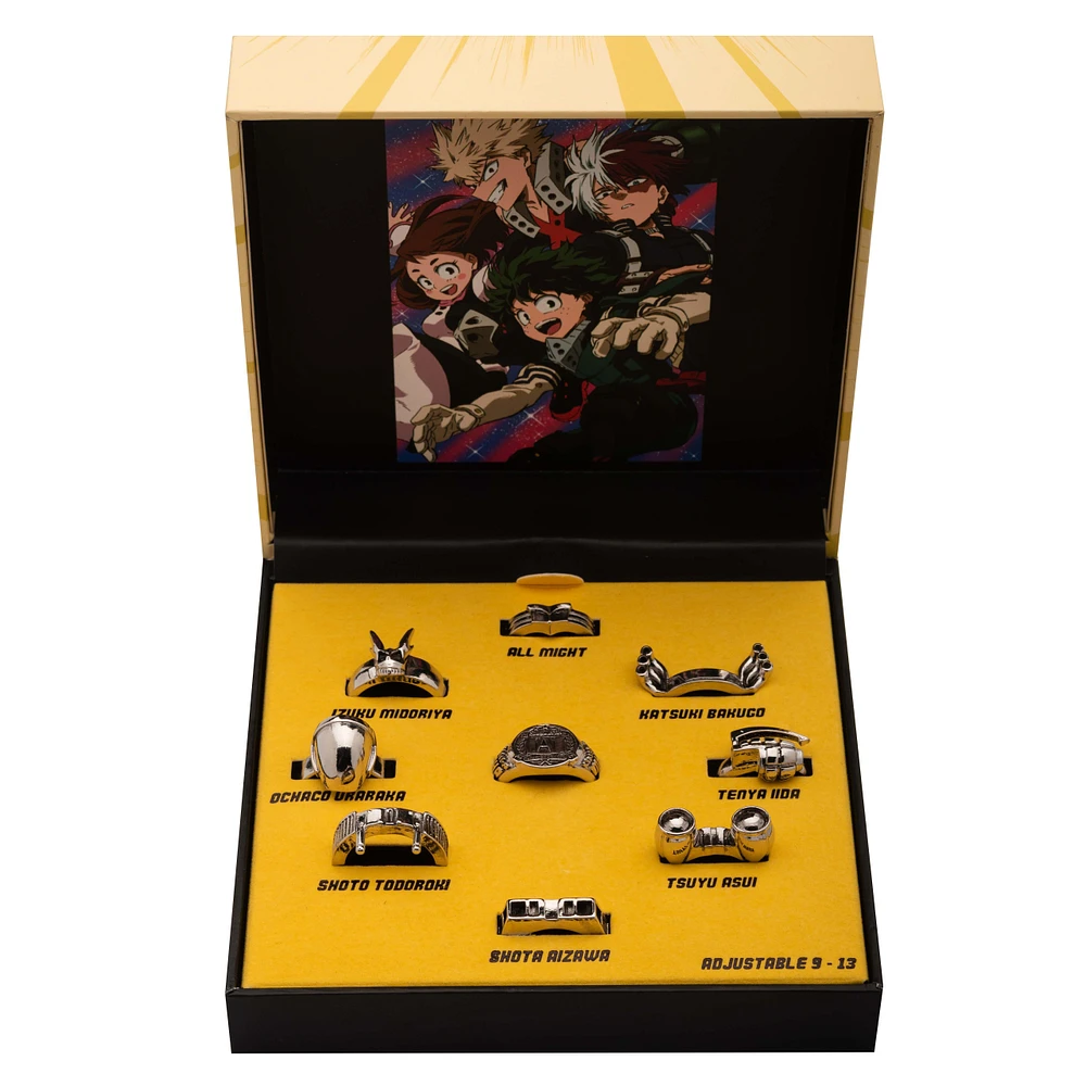 My Hero Academia 9-Piece Rings Set GameStop Exclusive