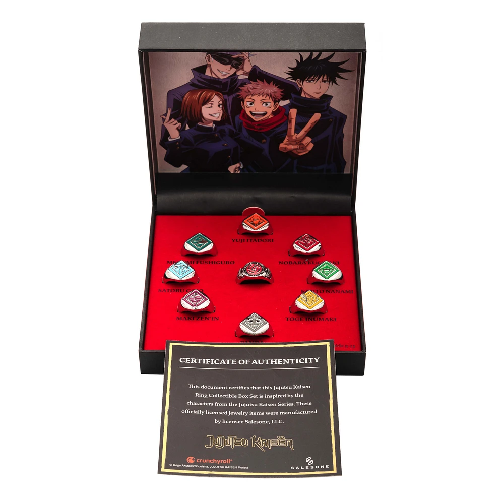 Jujutsu Kaisen 9-Piece Rings Set GameStop Exclusive