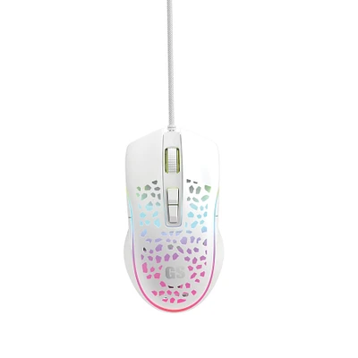GameStop Air Wired Gaming Mouse with RGB - White