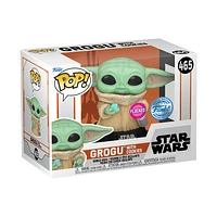 Funko POP! And Tee: Star Wars: The Mandalorian Grogu with Cookie Special Edition Bobblehead and Unisex T-Shirt