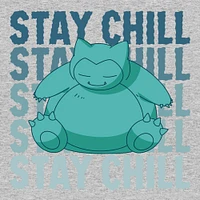 Pokemon Snorlax Stay Chill Short Sleeve Unisex Cotton T-Shirt