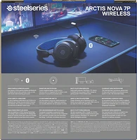 SteelSeries Arctis Nova 7P Wireless Gaming Headset for PlayStation 5, PlayStation 4, Xbox Series X, Nintendo Switch, and PC Black