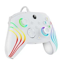 PDP Afterglow Wave Wired Controller for Xbox One and Xbox Series X/S -  White