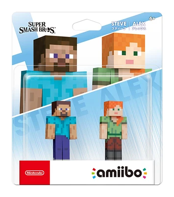 Super Smash Bros. Series Steve and Alex amiibo 2-Pack