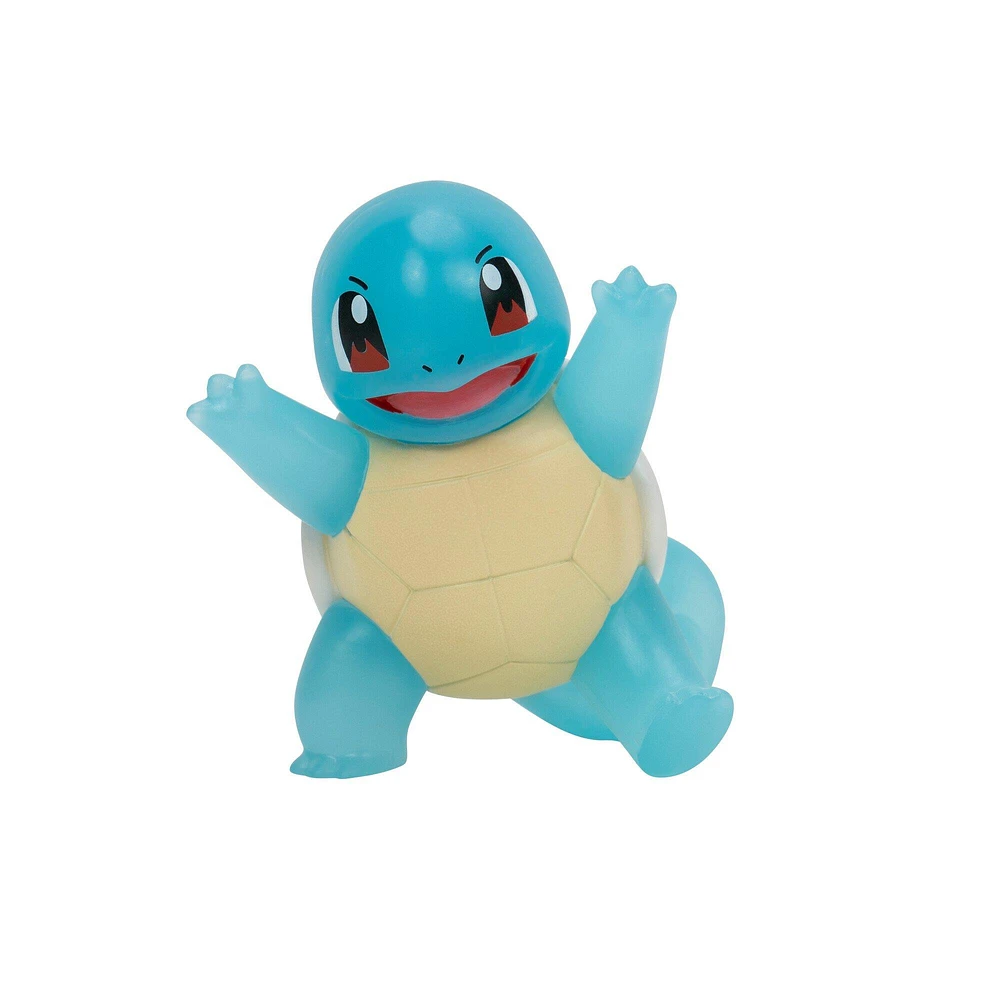 Jazwares Pokemon Select Translucent Squirtle 3-in Battle Figure