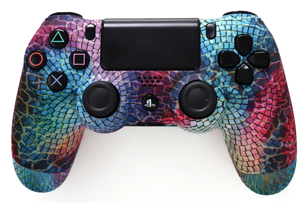 Sony DualShock Wireless Controller for PlayStation 4 (GameStop Exclusive Design) Chameleon Mosaic