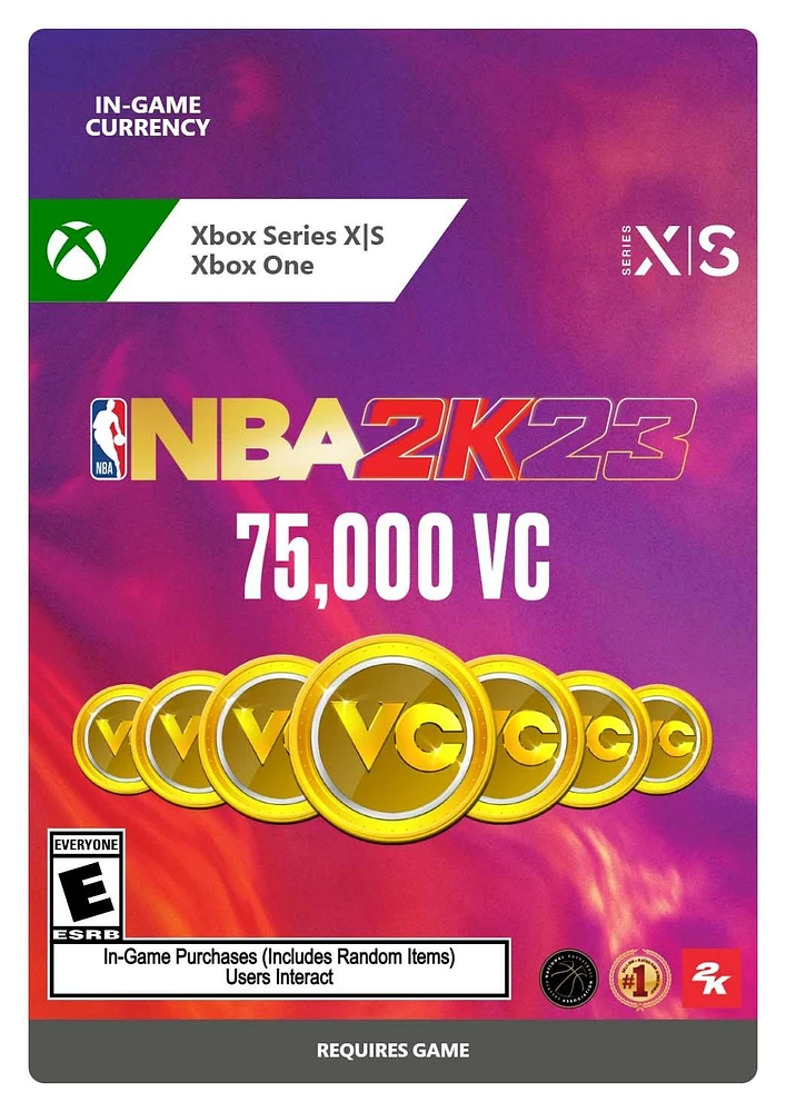 NBA 2K23 - 75,000 VC - Xbox Series X